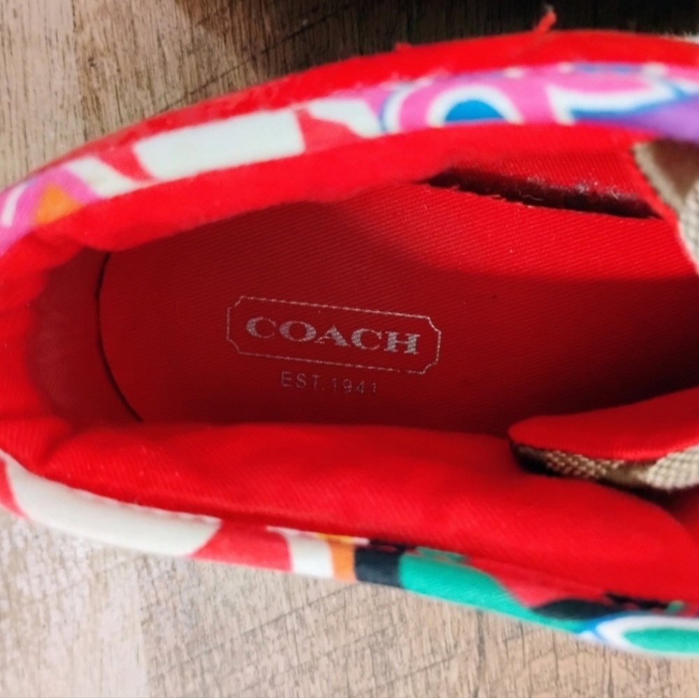 Coach Multicolor Canvas Sneakers - Picture 11 of 14